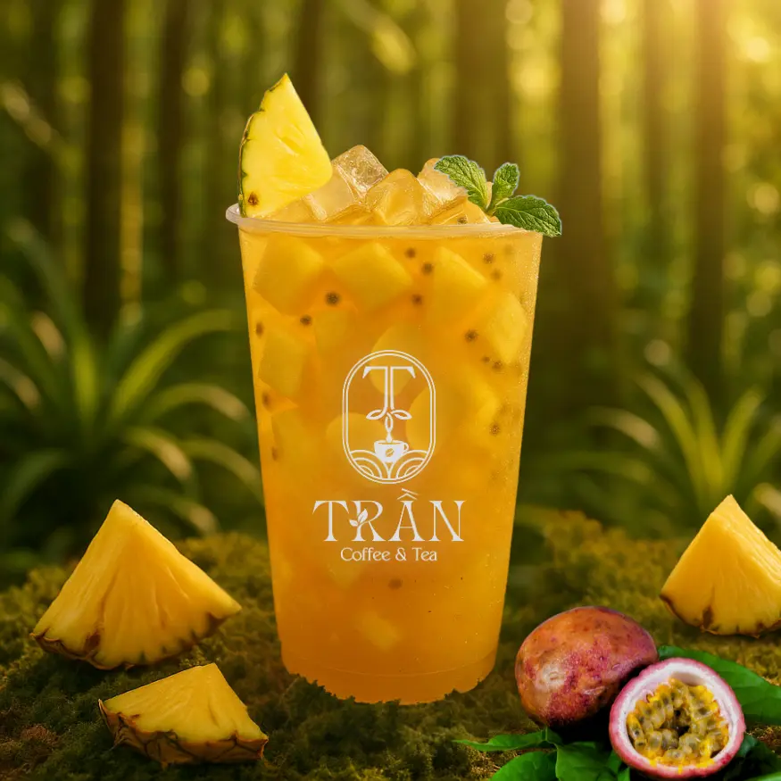 Hình ảnh Trà Olong Dứa Chanh Dây