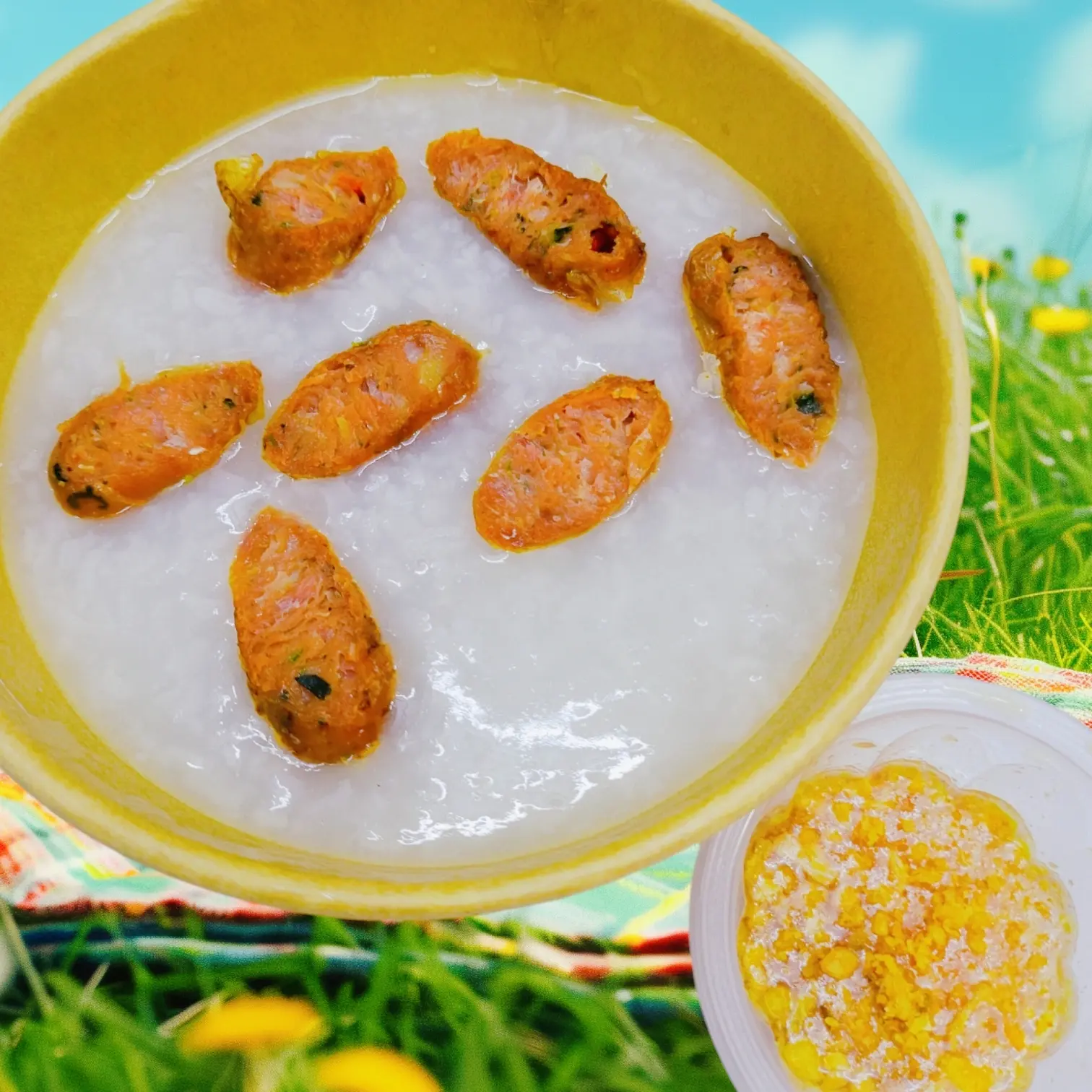 Hình ảnh Cháo Bò Lát Lốt Bọc 3 Viên Cắt Sẵn (ST25) + Tặng Sốt Mắm Tỏi Phi