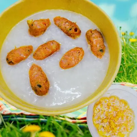 Hình ảnh Cháo Bò Lát Lốt Bọc 3 Viên Cắt Sẵn (ST25) + Tặng Sốt Mắm Tỏi Phi