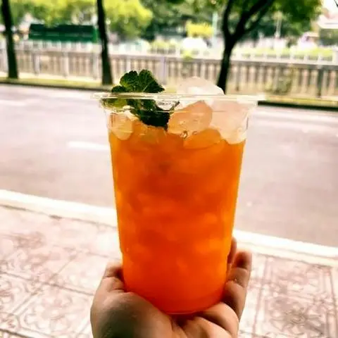 Hình ảnh Trà tắc bạc hà trân châu ly lớn