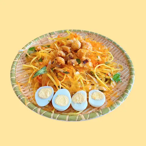 Hình ảnh Bánh tráng Trộn Tóp Mỡ