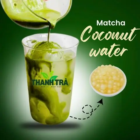 Hình ảnh Matcha Coconut Water (Size L)