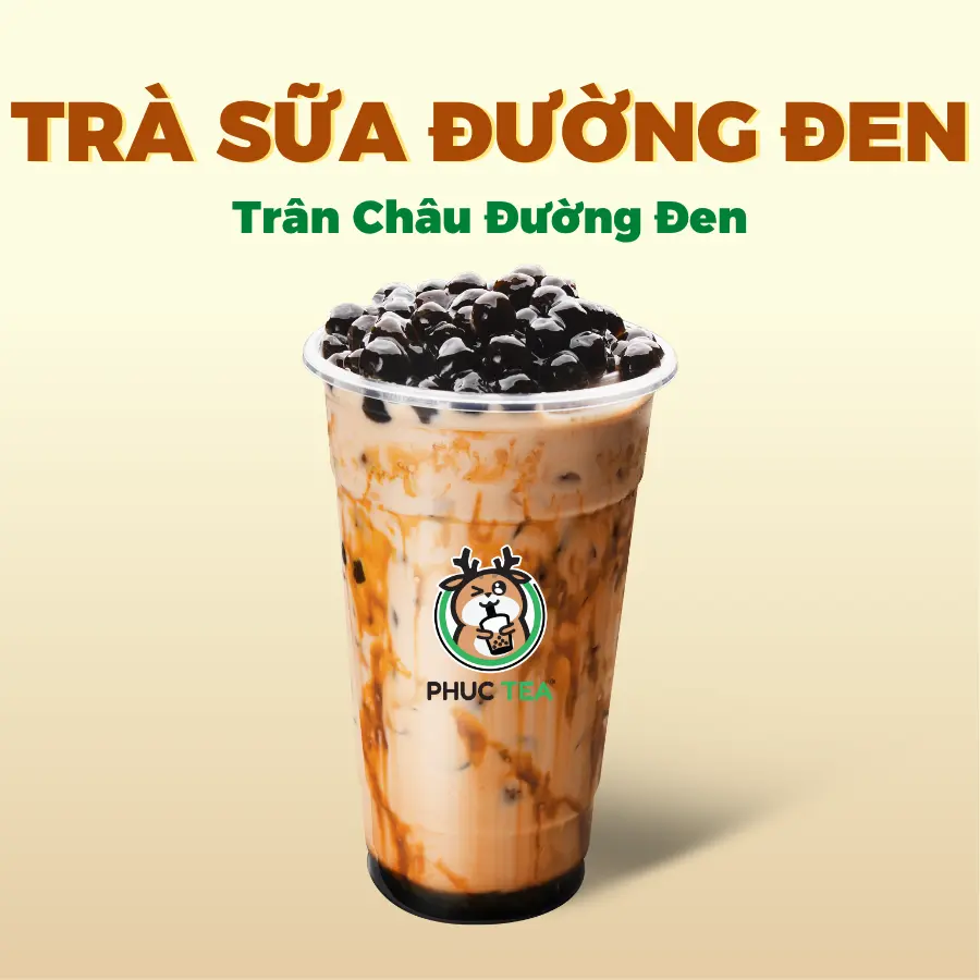 Hình ảnh Trà Sữa Trân Châu Đường Đen (Size M)
