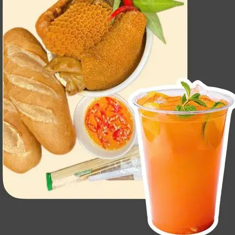 Hình ảnh Phá Lấu Bò Bánh Mì(Phần Lớn) + Ly Nước Tắc Nguyên Chất 850ml