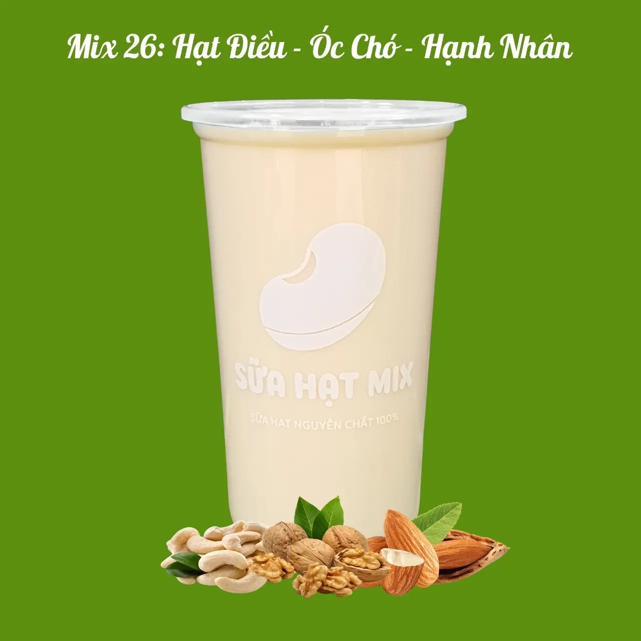 Hình ảnh Mix 26: Hạt Điều - Óc Chó - Hạnh Nhân 