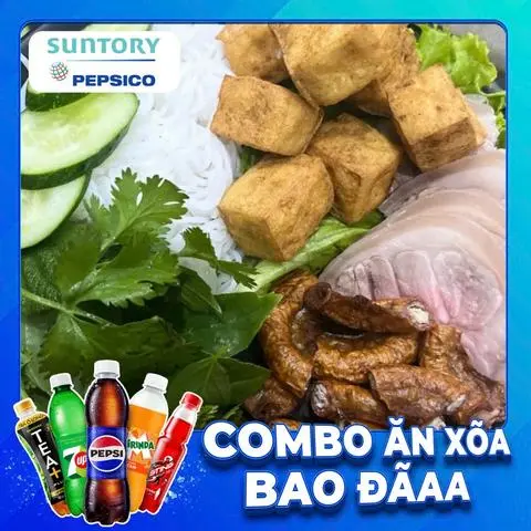 Hình ảnh COMBO BÚN ĐẬU THỊT + LÒNG CHIÊN NON + NƯỚC NGỌT SPVB