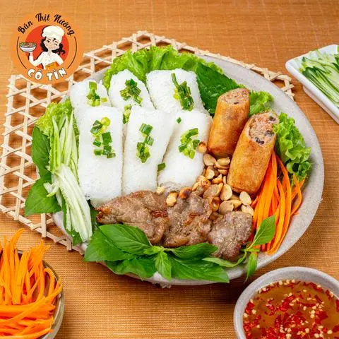 Hình ảnh Bánh Hỏi Thịt Nướng - Chả Giò