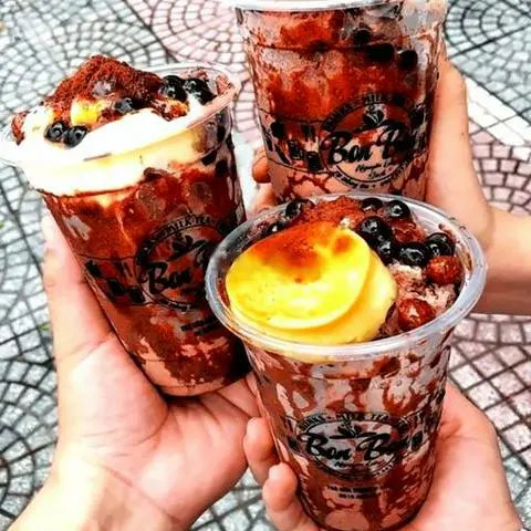Hình ảnh Milo dằm thập cẩm - trân châu - oreo - flan
