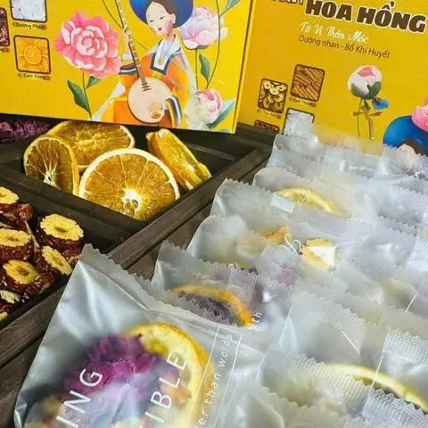 Hình ảnh Trà cam quế hoa hồng (Set 20 gói) 