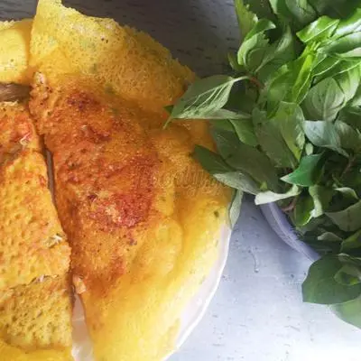 Hình ảnh Bánh Xèo Gà Củ Hủ Dừa (Coconut Pan Cake With Chicken)