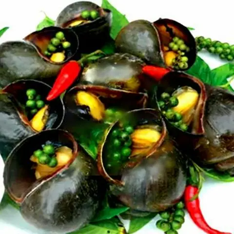 Hình ảnh Ốc bưu nướng tiêu xanh