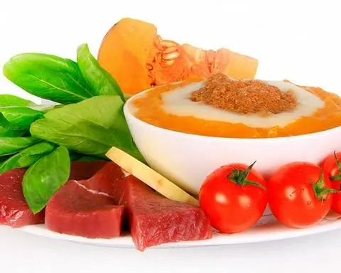 Hình ảnh cháo thịt bò rau củ