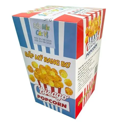 Hình ảnh Bắp Mỹ Rang Bơ Chicago Popcorn Mix Vị - Hộp BIG SIZE 150g