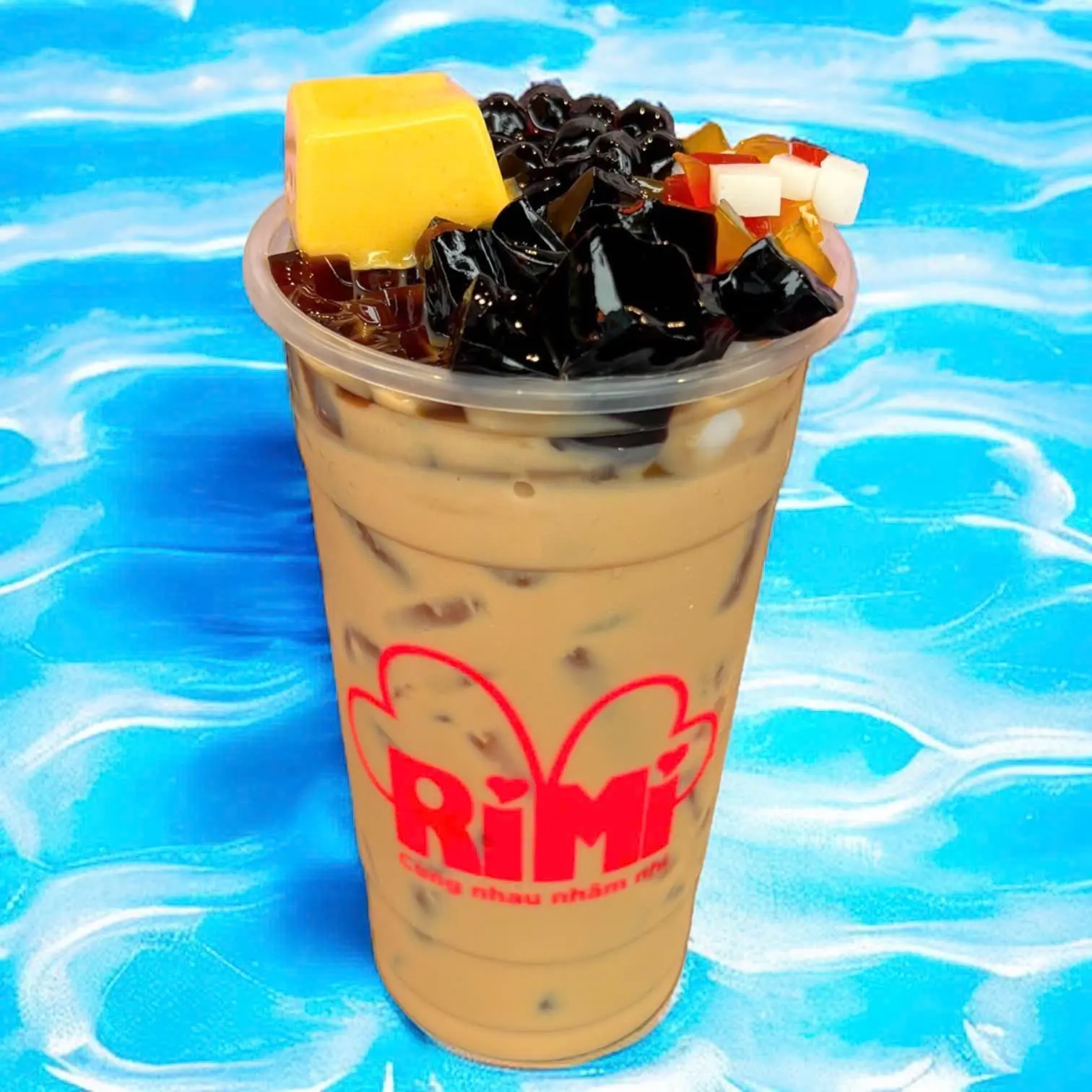 Hình ảnh Trà sữa truyền thống topping thập cẩm