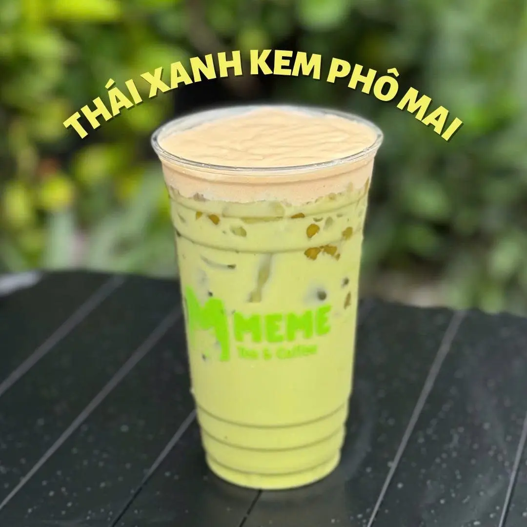 Hình ảnh Trà sữa Thái xanh kem phô mai