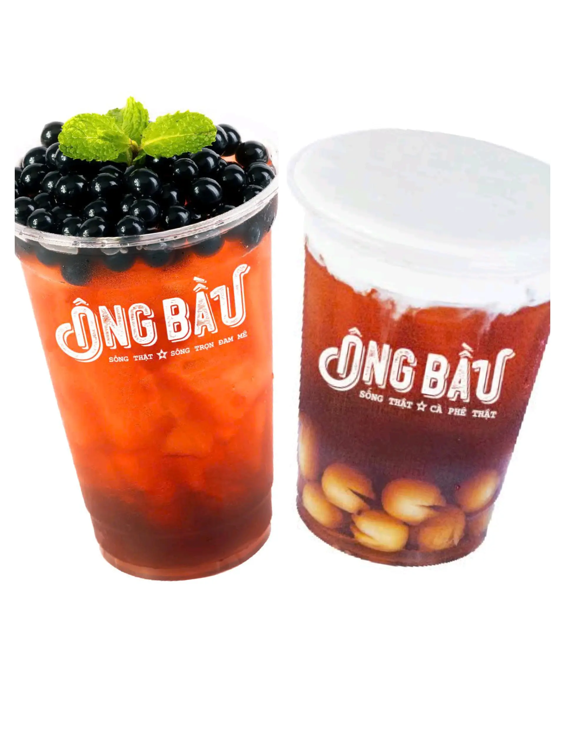 Hình ảnh Combo trà việt quất hạt boba + trà sen vàng như ý