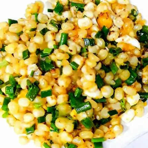 Hình ảnh Bắp xào mỡ hành