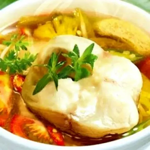 Hình ảnh Cơm canh chua đầu cá lóc 