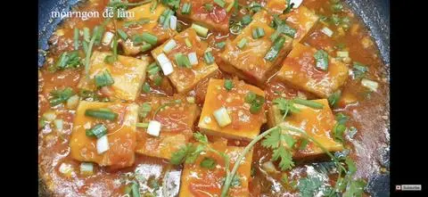 Hình ảnh Cơm đậu hủ sốt cà chua 