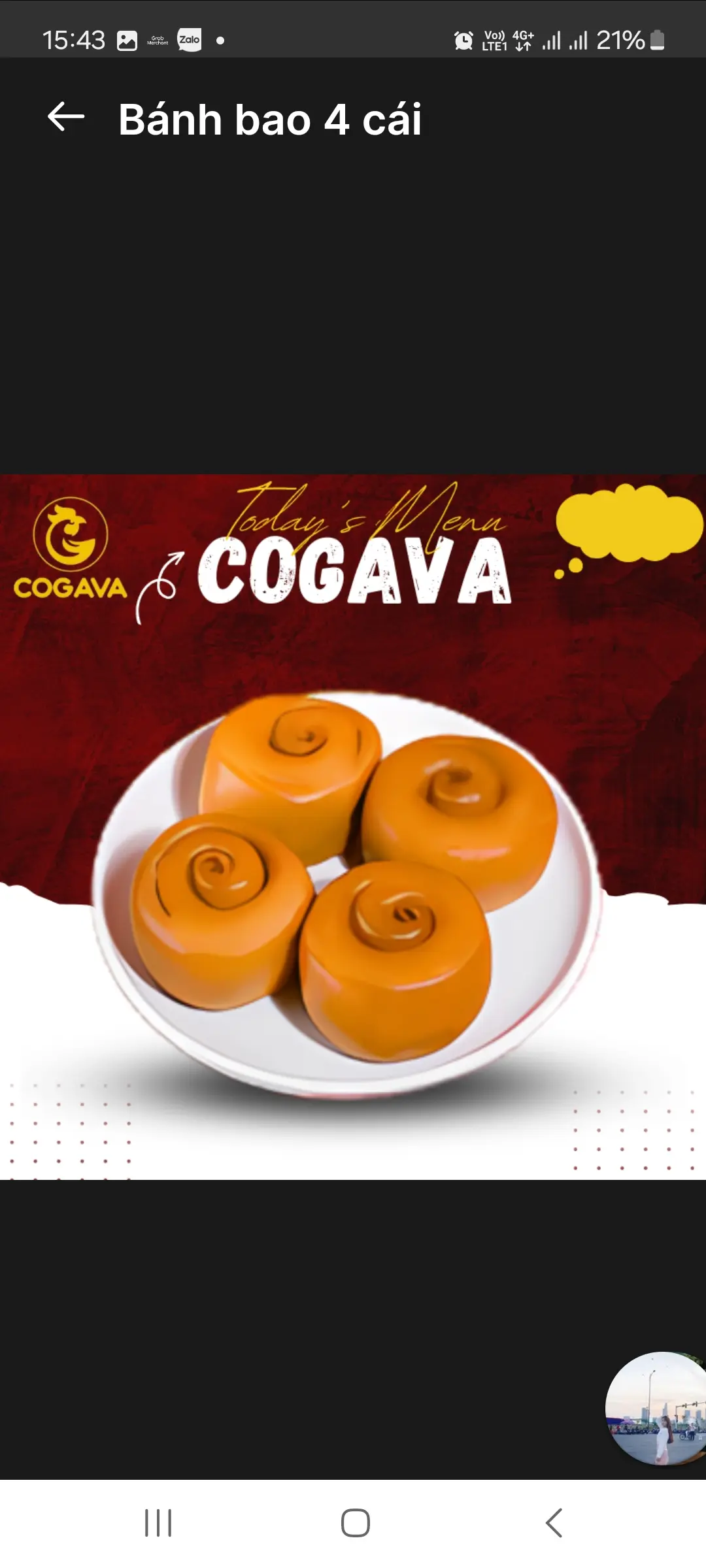 Hình ảnh Bánh bao hoa hồng 4 cái