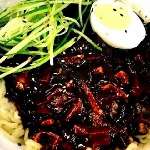 Hình ảnh 짜장면 . Mì tương đen Hàn Quốc+mon ăn phụ