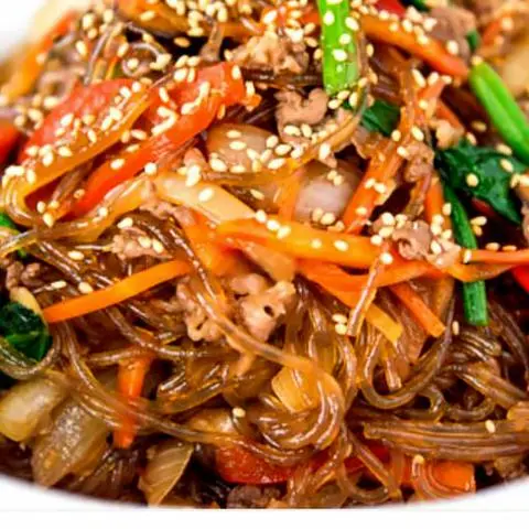 Hình ảnh 잡채 . Miến xào Hàn Quốc - nhỏ+món ăn phụ