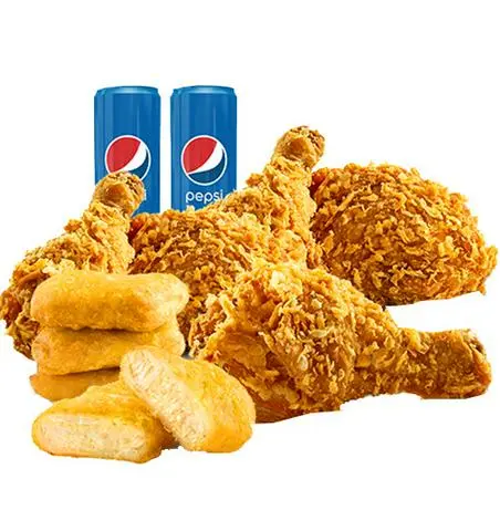 Hình ảnh COMPO CÁNH GÀ+PEPSI+ BÁNH GÀ PHÔ MAI