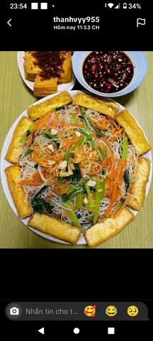 Hình ảnh bún xào chay 