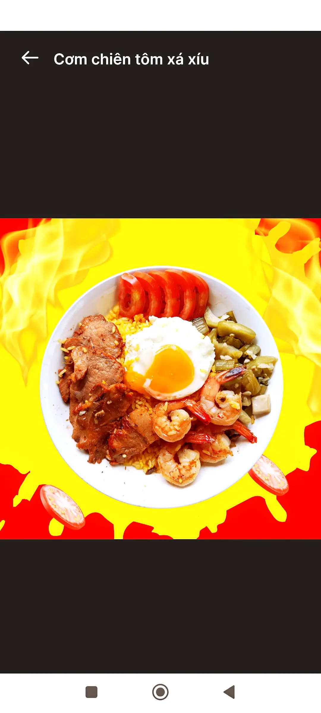 Hình ảnh cơm chiên thập cẩm (tôm.bò.xá xíu.