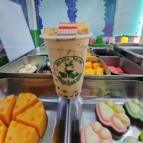 Hình ảnh Trà Sữa Olong Lài Full Topping - size L