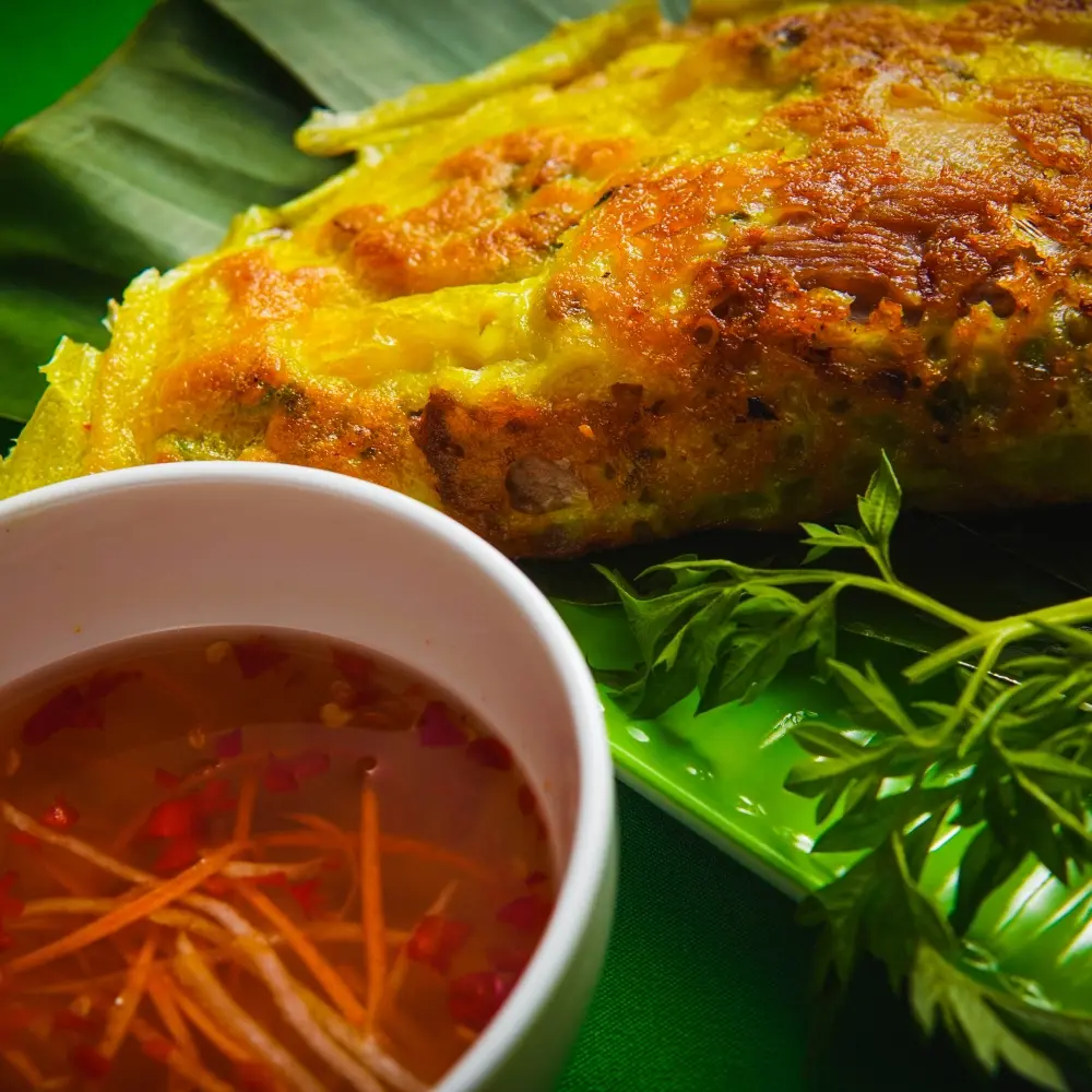 Hình ảnh Bánh xèo củ sắn - tôm thịt - giá đỗ