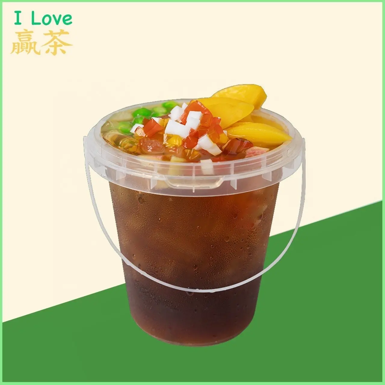 Hình ảnh Ly Trà Đào Full Topping Size L