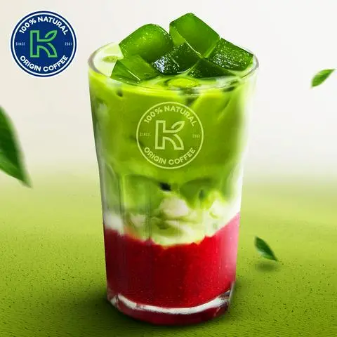 Hình ảnh Matcha Latte Dâu Tây