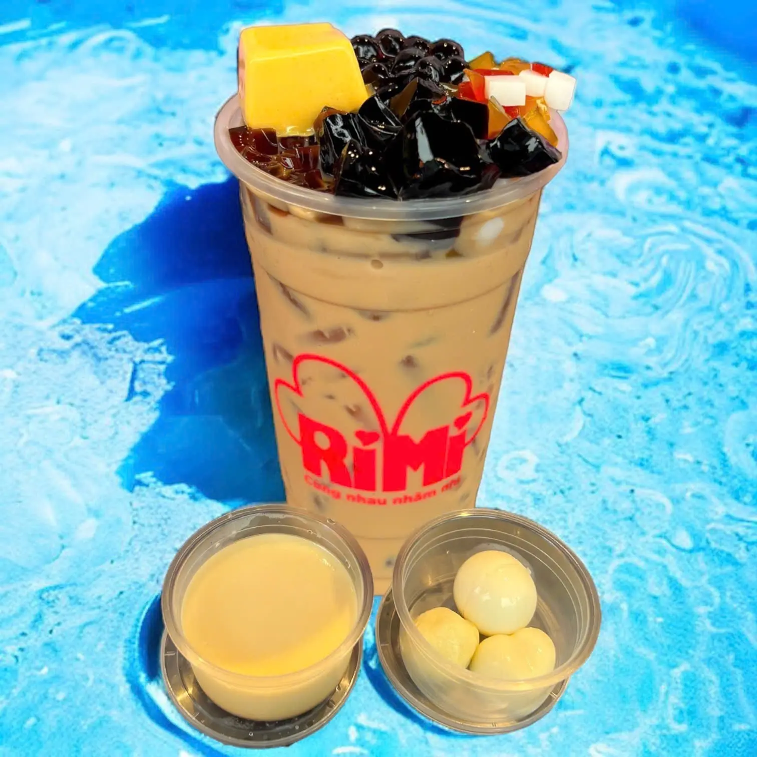 Hình ảnh Trà sữa truyền thống full topping