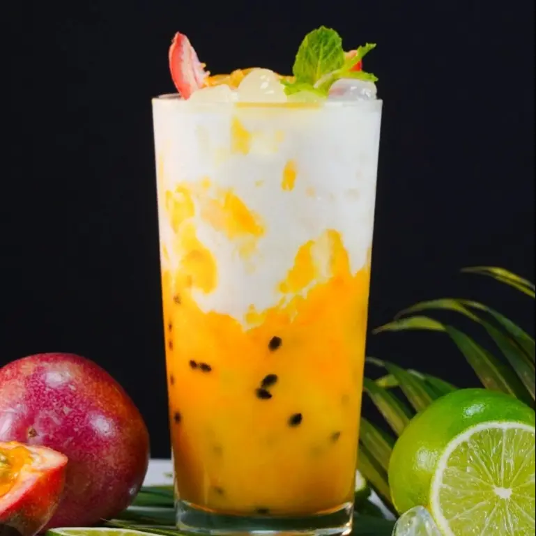 Hình ảnh Sữa chua lắc chanh leo