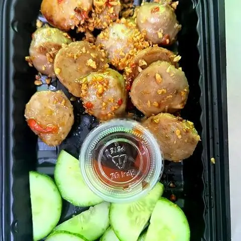 Hình ảnh 100g bò viên lắc mắm tỏi