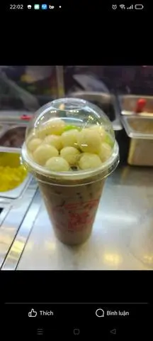 Hình ảnh trà sữa phô mai viên