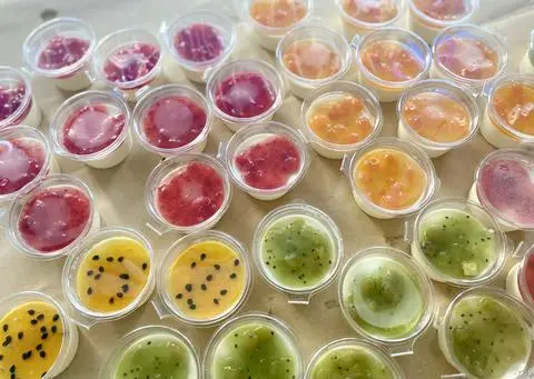 Hình ảnh Panna cotta chanh dây 