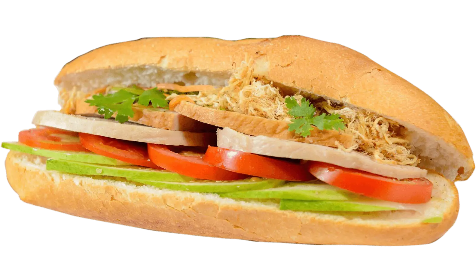 Hình ảnh Bánh Mì Chả + Chà Bông 