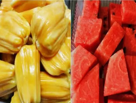 Hình ảnh Mít và Dưa Hấu Muối Tây Ninh lạnh ngon 500gr