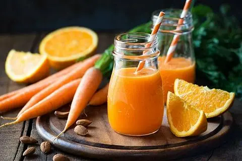 Hình ảnh Sinh tố cam cà rốt
