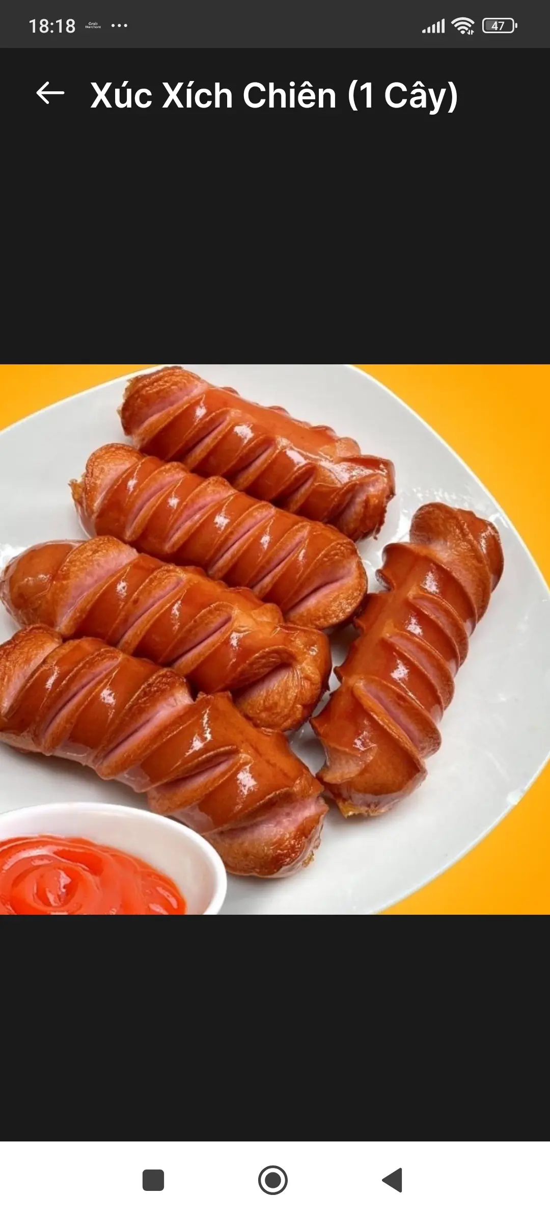 Hình ảnh Xúc xích chiên 1 cây 