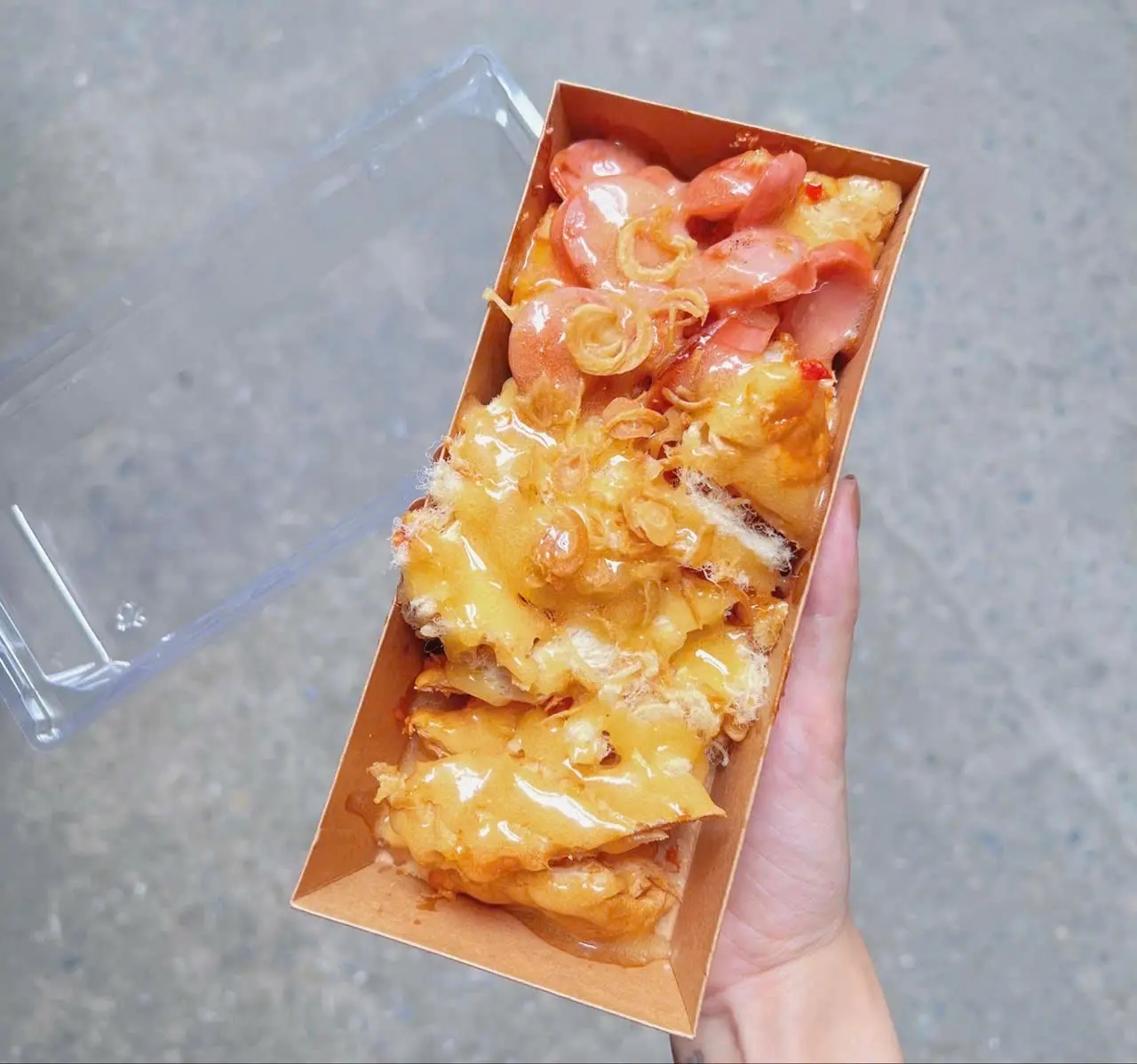 Hình ảnh Bánh mì nướng sốt - suất nhỏ 1 bánh - kem phomai