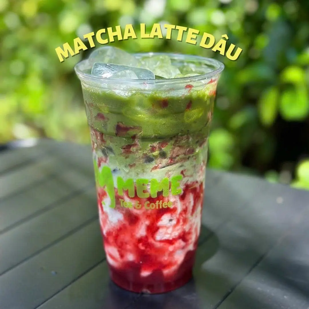 Hình ảnh Matcha latte dâu - uji Nhật