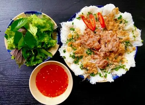 Hình ảnh Bánh hỏi thịt nướng