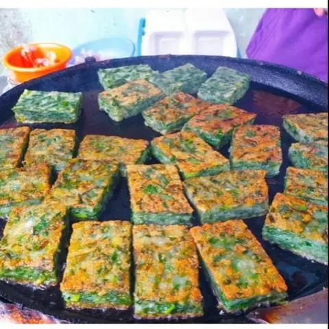 Hình ảnh bánh hẹ 2 trứng bánh nhiều 