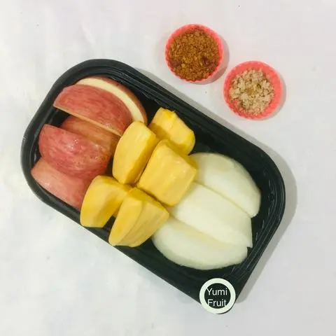Hình ảnh Hộp mix 3 món - mít siêu xớm - táo - lê