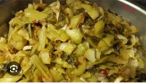 Hình ảnh cải chua xào tỏi ớt (KHÔNG CƠM)