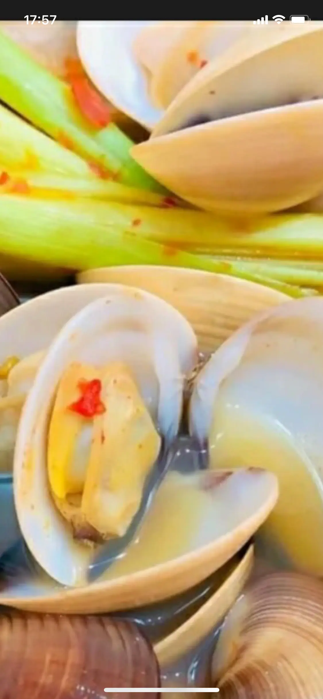 Hình ảnh nghêu hấp sả 