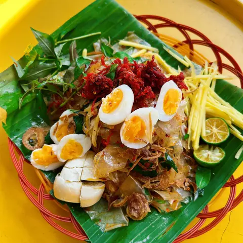 Hình ảnh Cay sate tỏi hành - top mỡ